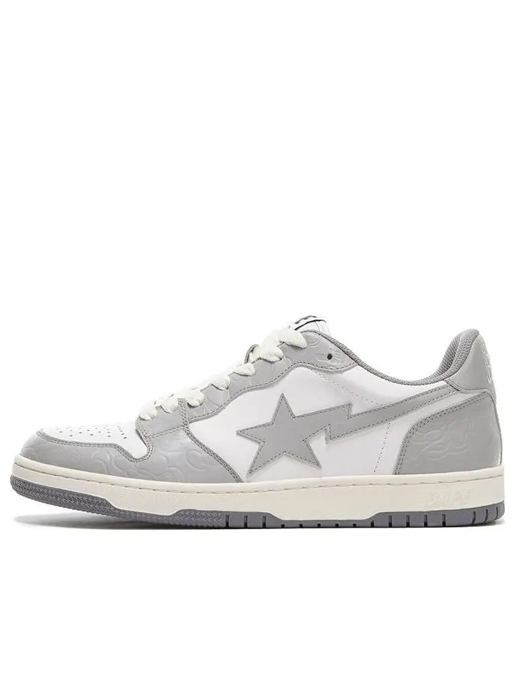 Кроссовки A Bathing Ape Court Sta Low 'White Gray' — изображение 1 из 4, серый