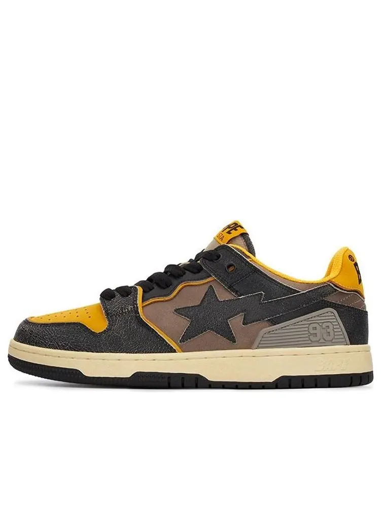 Кроссовки A Bathing Ape Sk8 Sta 'Yellow Brown' — изображение 1 из 4, желтый
