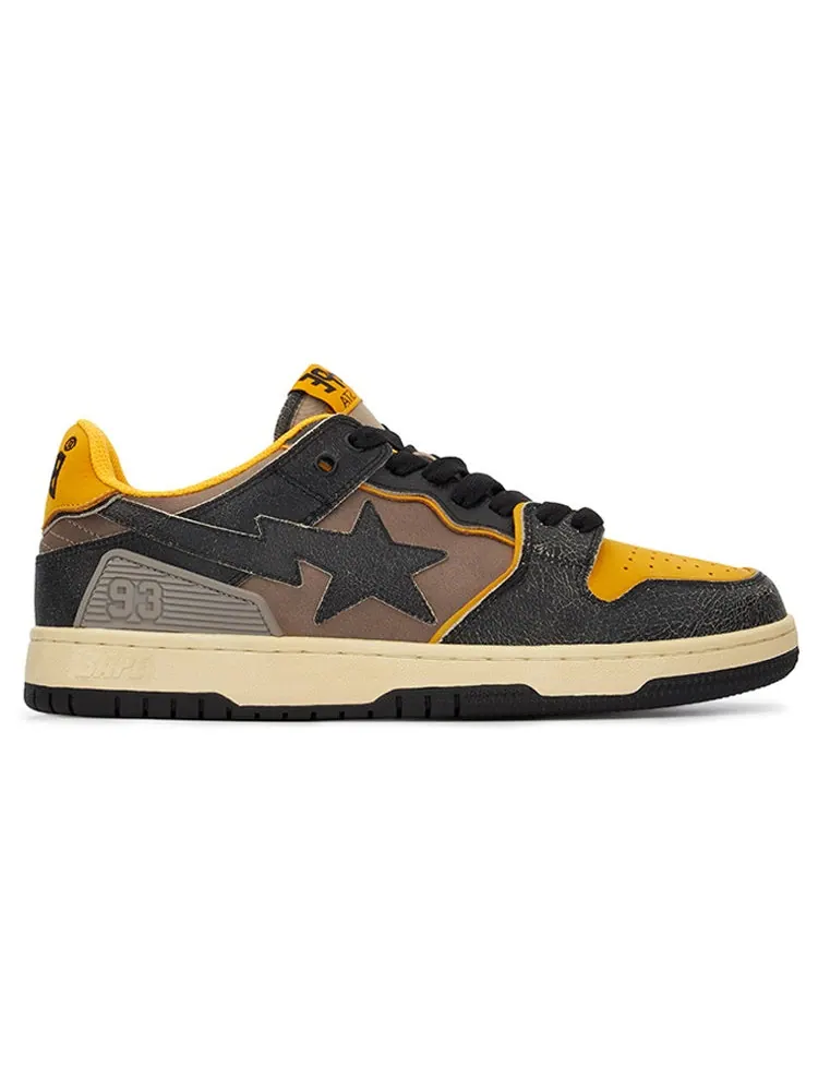 Кроссовки A Bathing Ape Sk8 Sta 'Yellow Brown' — изображение 3 из 4, желтый