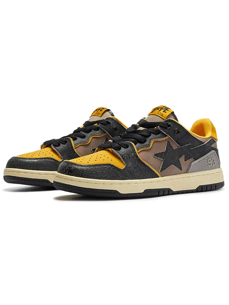 Кроссовки A Bathing Ape Sk8 Sta 'Yellow Brown' — изображение 4 из 4, желтый