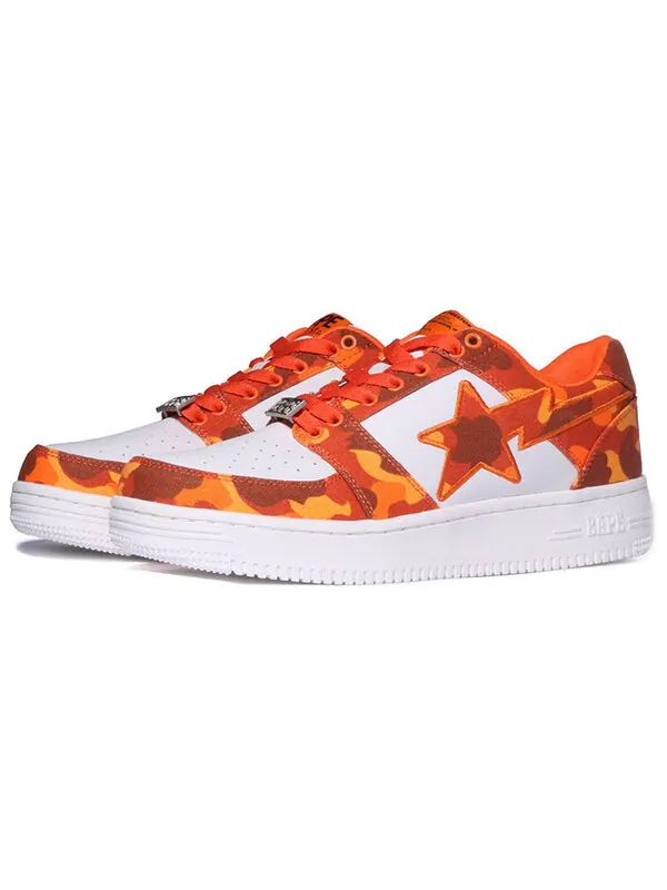 Кроссовки x heron preston bape sta 'white orange' A Bathing Ape — изображение 2 из 4, белый/оранжевый