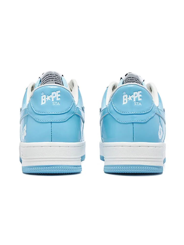 Кроссовки A BATHING APE Bape Sta Patent Leather 'White Blue ' — изображение 3 из 3, синий