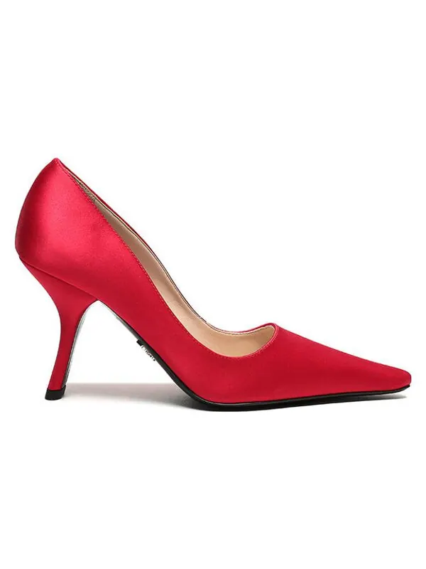 Кроссовки satin pumps 'fiery red' Prada — изображение 2 из 4, красный