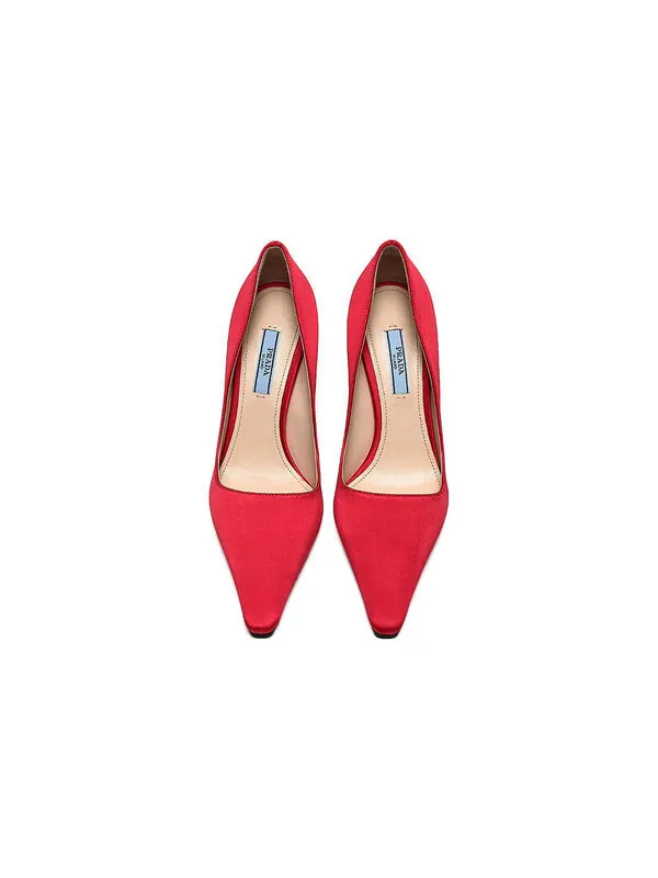 Кроссовки satin pumps 'fiery red' Prada — изображение 4 из 4, красный