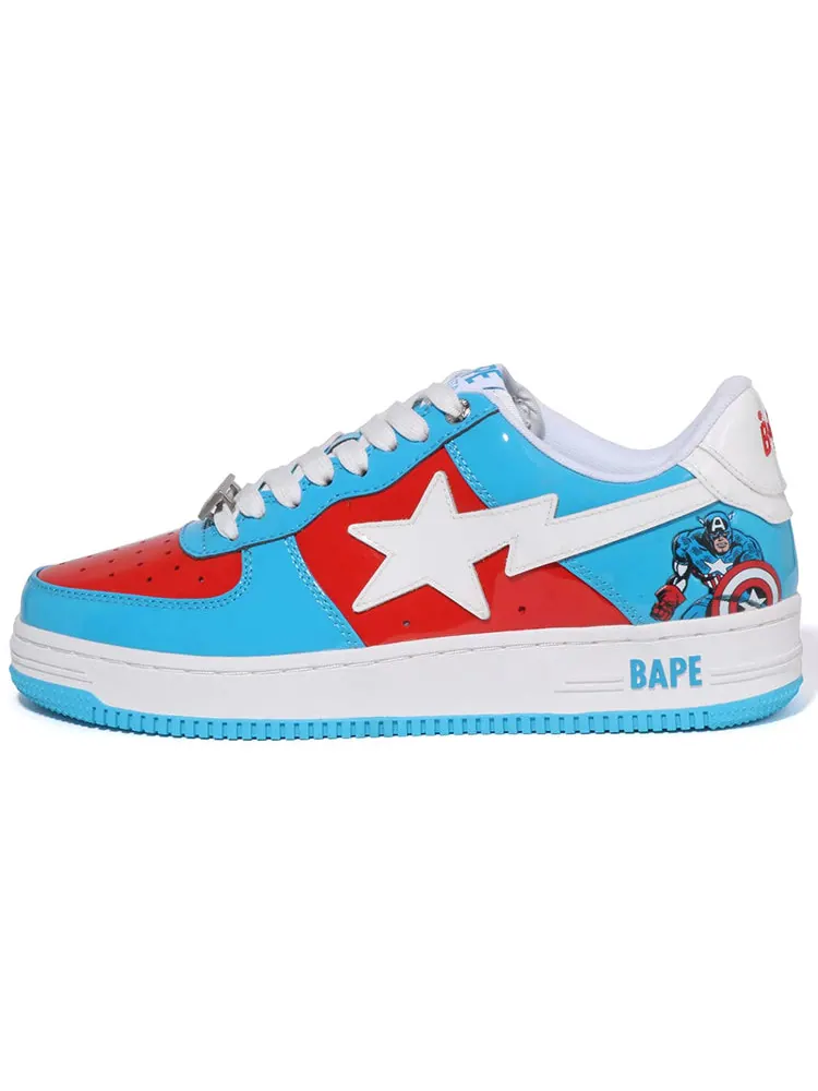 Кроссовки A Bathing Ape x Marvel Bape sta 'Captain America' — изображение 2 из 4, синий