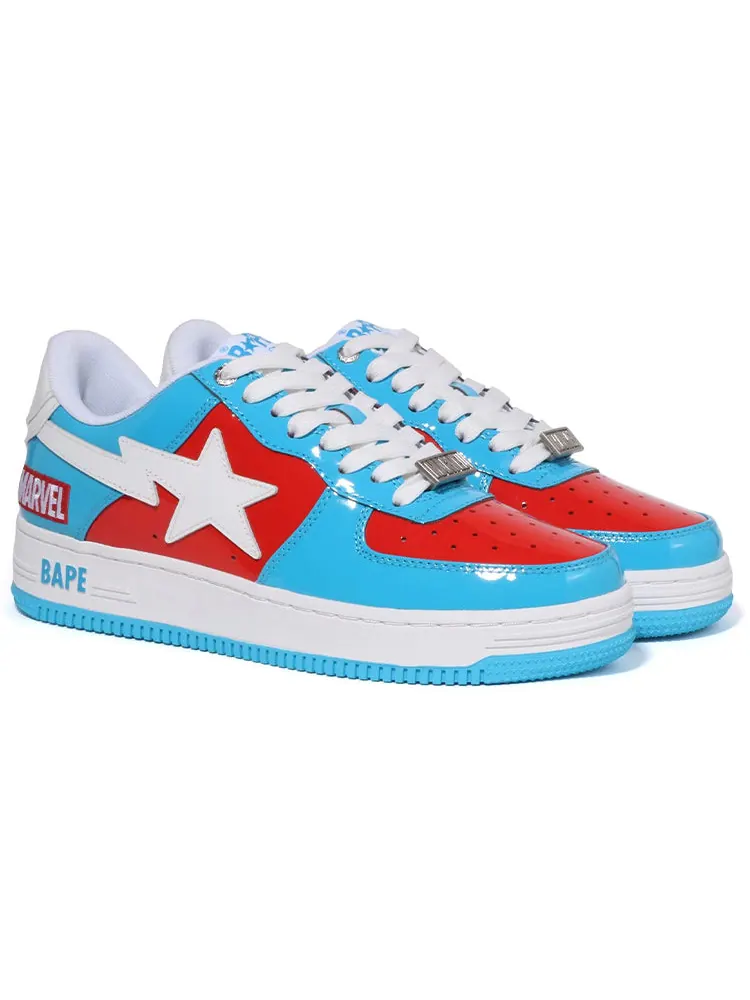 Кроссовки A Bathing Ape x Marvel Bape sta 'Captain America' — изображение 3 из 4, синий