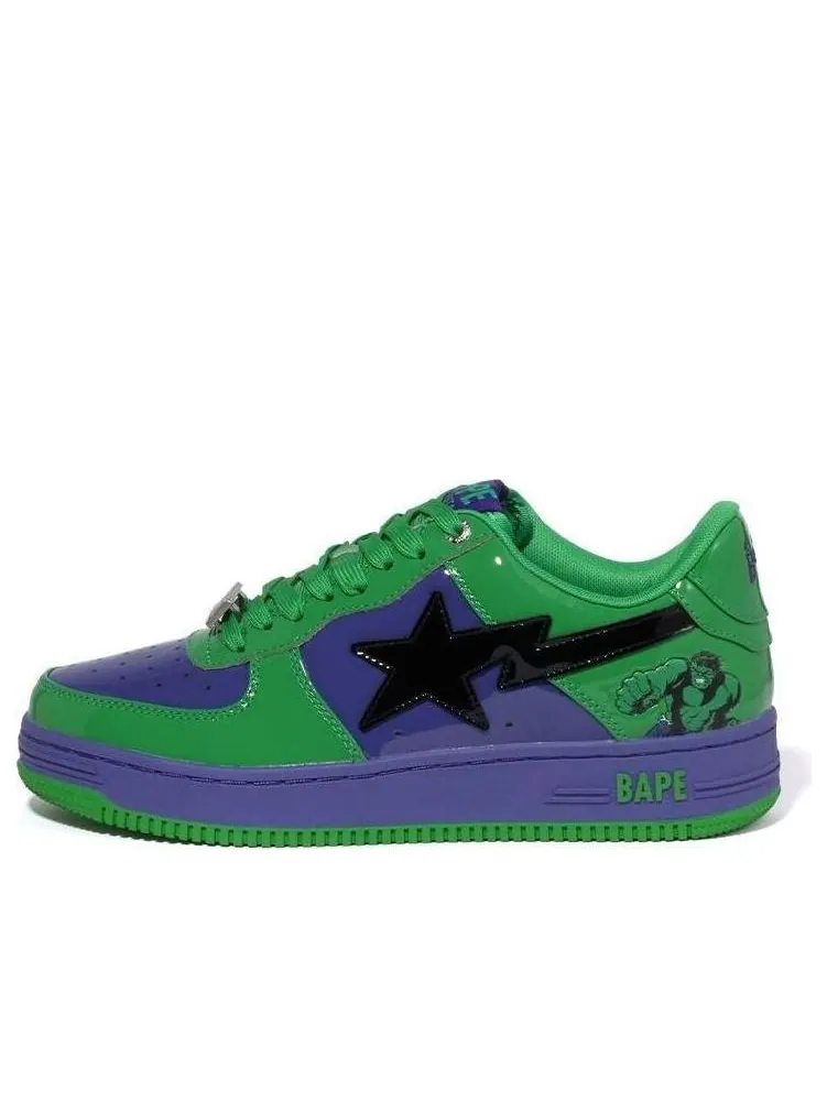 Кроссовки A Bathing Ape x Marvel Bape sta 'Hulk' — изображение 1 из 5, зеленый