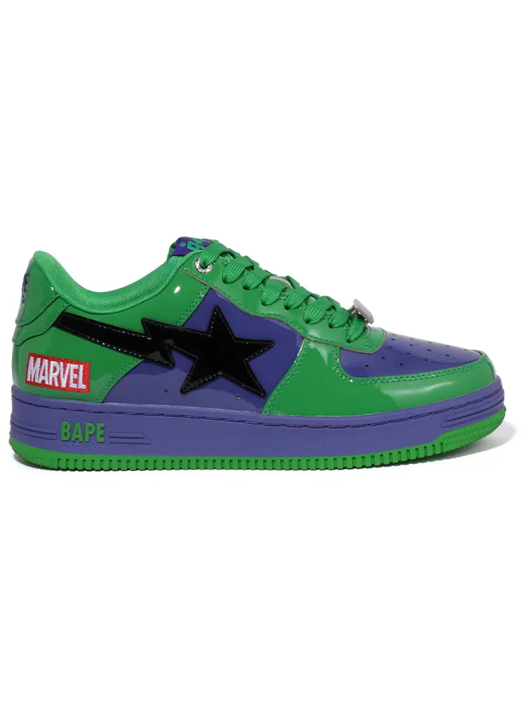 Кроссовки A Bathing Ape x Marvel Bape sta 'Hulk' — изображение 2 из 5, зеленый