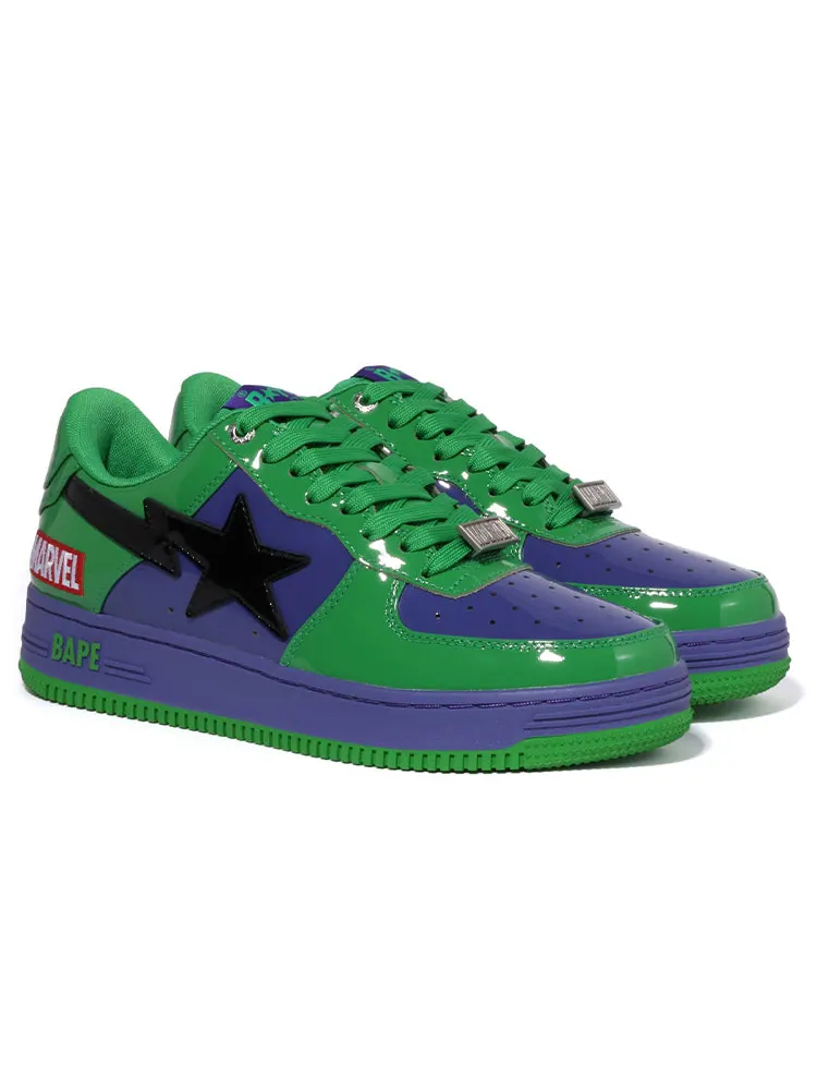Кроссовки A Bathing Ape x Marvel Bape sta 'Hulk' — изображение 3 из 5, зеленый