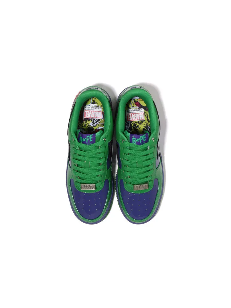 Кроссовки A Bathing Ape x Marvel Bape sta 'Hulk' — изображение 4 из 5, зеленый