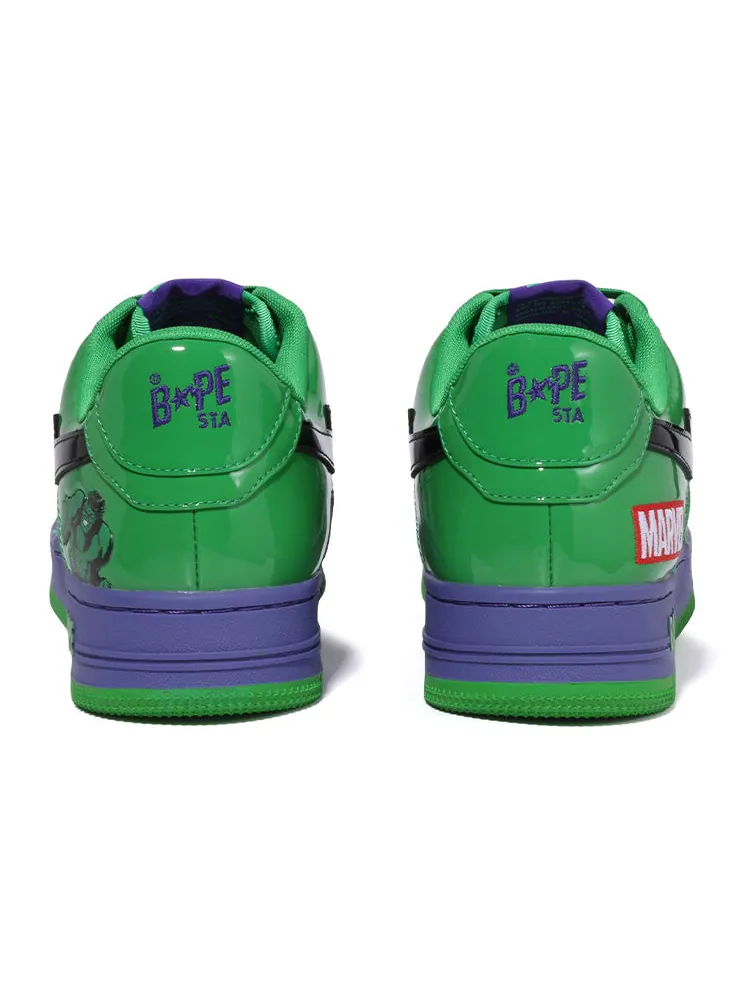 Кроссовки A Bathing Ape x Marvel Bape sta 'Hulk' — изображение 5 из 5, зеленый