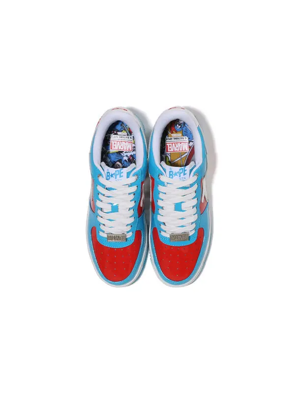 Кроссовки x marvel bape sta 'captain america' A Bathing Ape — изображение 4 из 4, белый/синий/красный