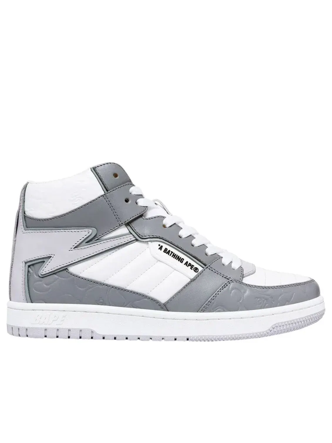 Мужские кроссовки с кожаным верхом Bape Sta A Bathing Ape — изображение 2 из 4, белый
