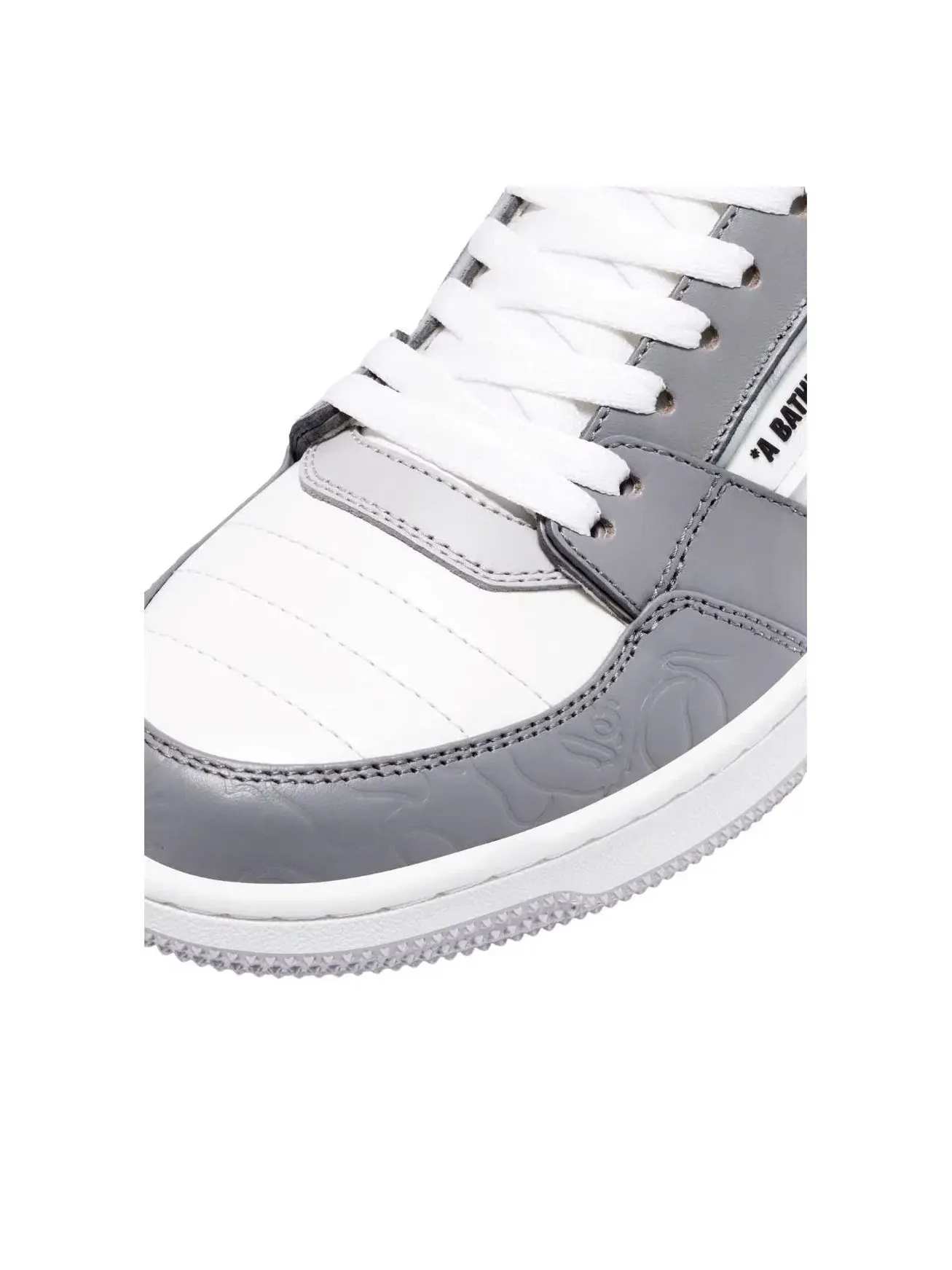 Мужские кроссовки с кожаным верхом Bape Sta A Bathing Ape — изображение 4 из 4, белый