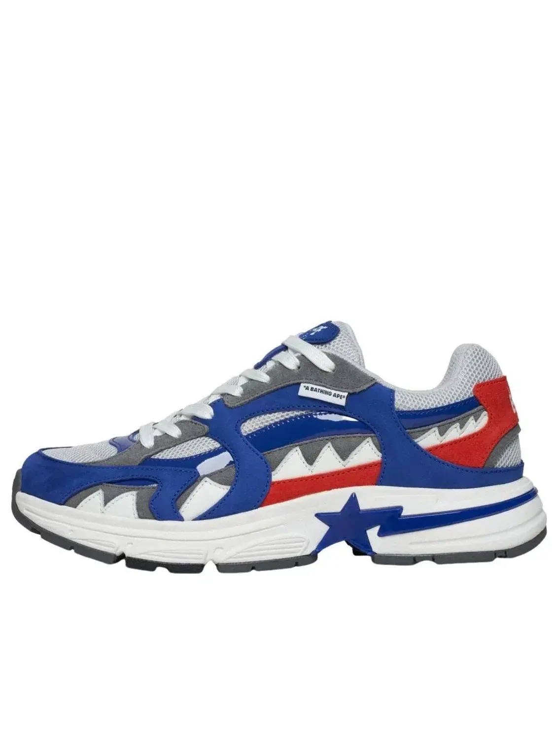 Мужские кроссовки с принтом Shark Sta A Bathing Ape — изображение 1 из 5, синий
