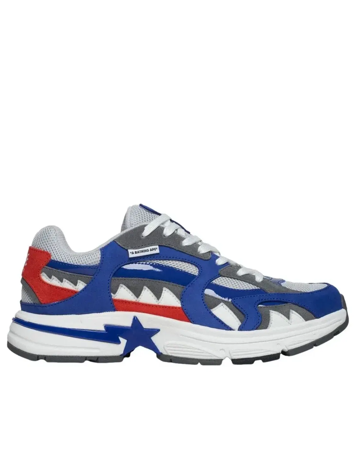 Мужские кроссовки с принтом Shark Sta A Bathing Ape — изображение 2 из 5, синий