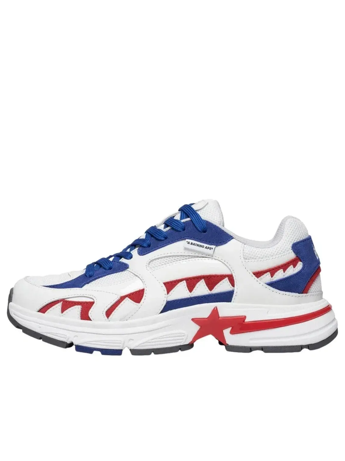 Мужские кроссовки с шнуровкой Shark Sta A Bathing Ape — изображение 1 из 5, белый