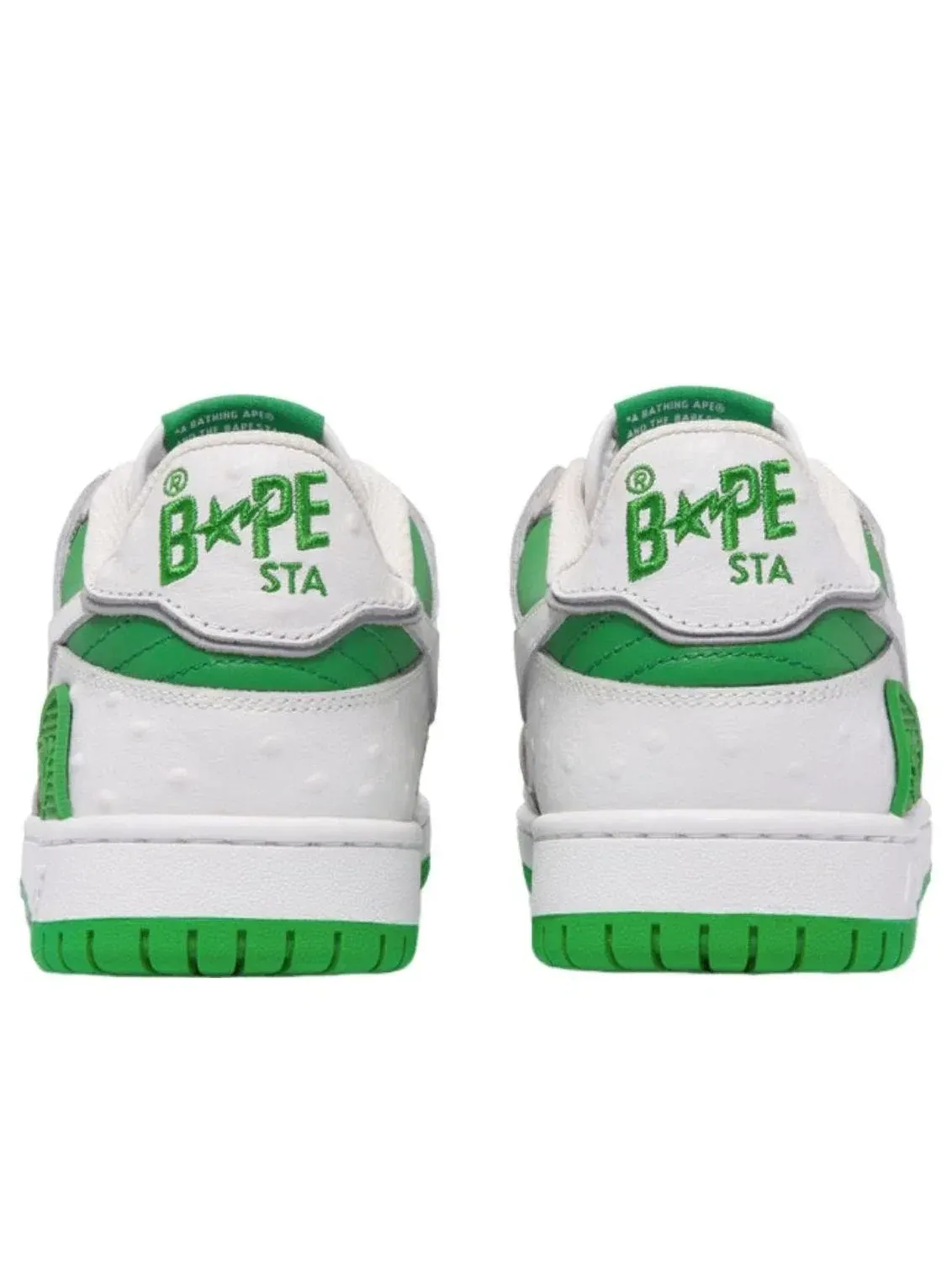 Мужские кроссовки с кожаным верхом Sk8 Sta A Bathing Ape — изображение 4 из 5, зеленый