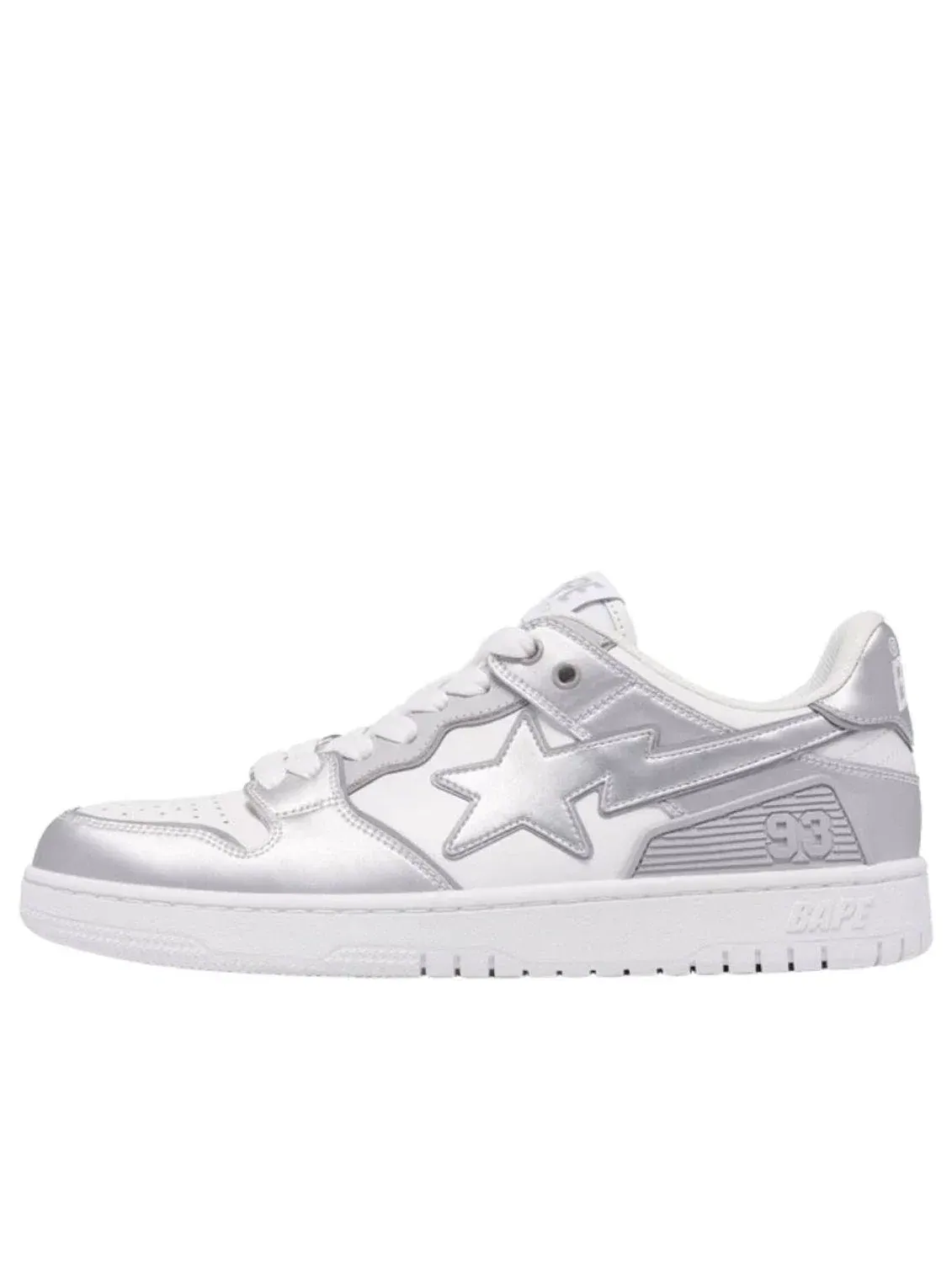 Мужские кожаные кроссовки Sk8 Sta A Bathing Ape — изображение 1 из 5, белый