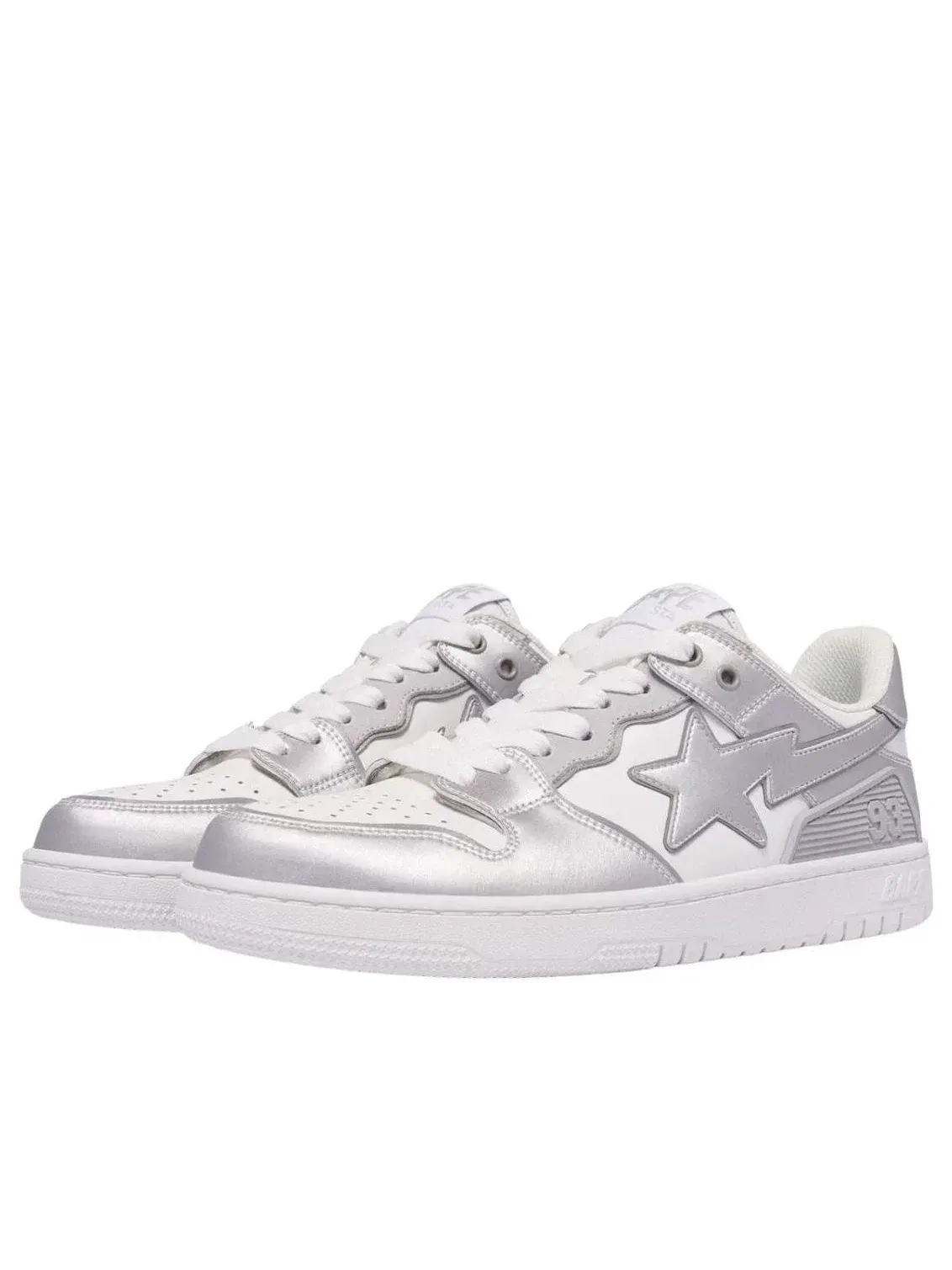 Мужские кожаные кроссовки Sk8 Sta A Bathing Ape — изображение 3 из 5, белый