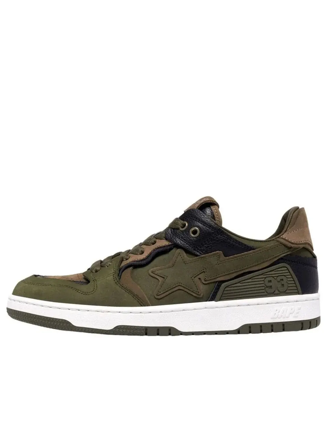 A Bathing Ape женские кроссовки Sk8 Sta #6 зеленые — изображение 1 из 4, оливковый зеленый