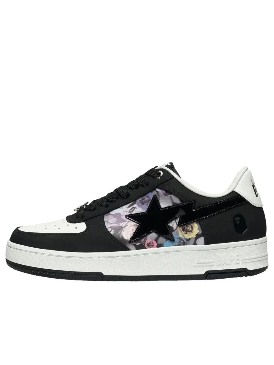 Мужские кроссовки с кожаным верхом Bape Sta A Bathing Ape — изображение 1 из 4, черный