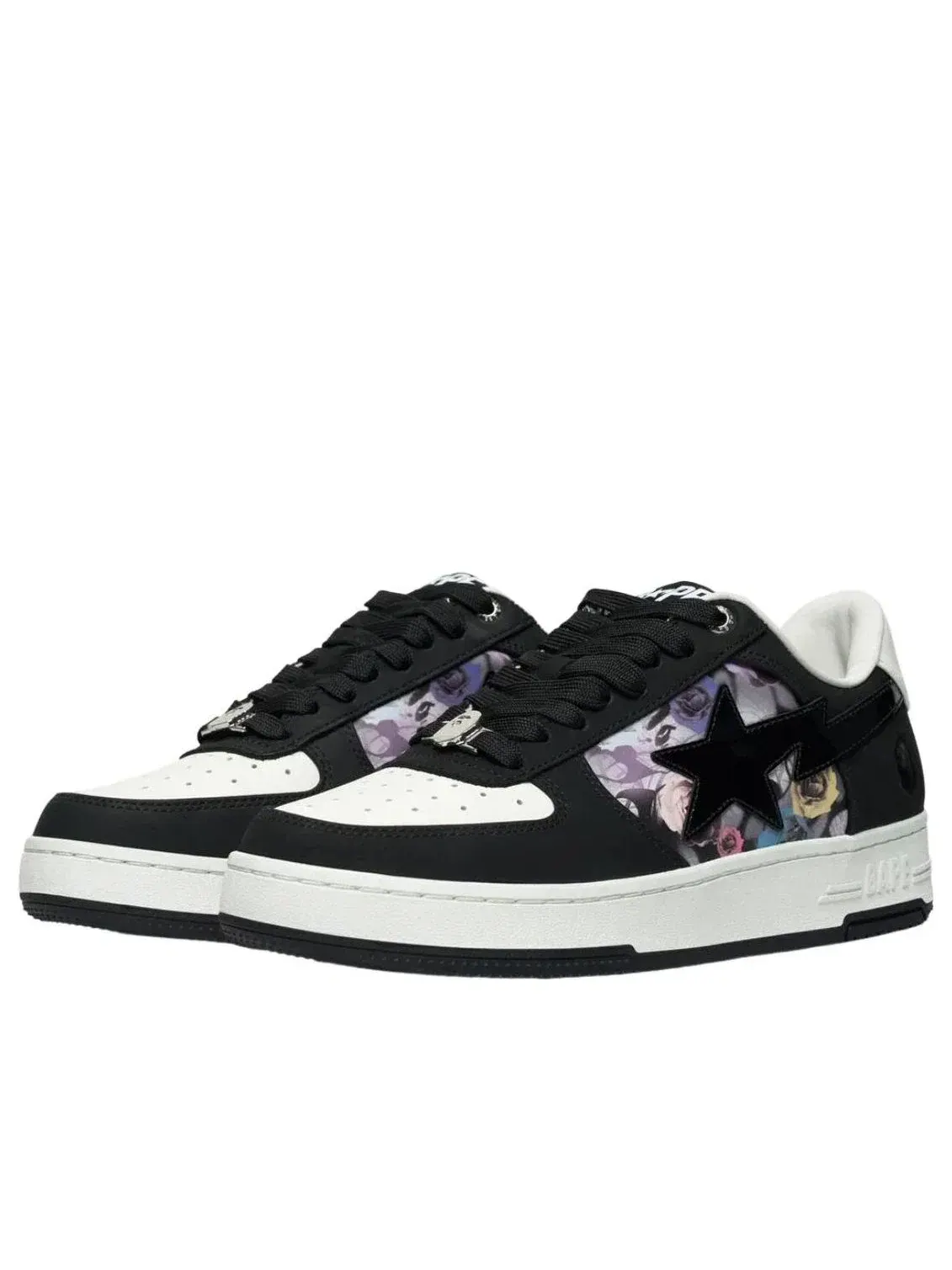 Мужские кроссовки с кожаным верхом Bape Sta A Bathing Ape — изображение 2 из 4, черный