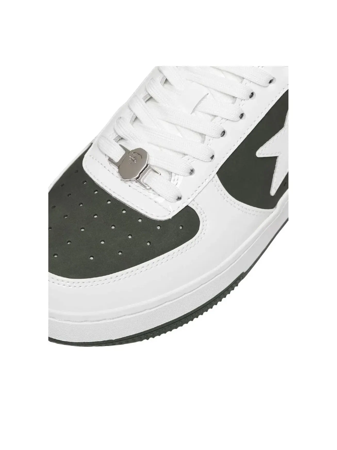 Мужские кроссовки с кожаным верхом Bape Sta A Bathing Ape — изображение 3 из 4, оливковый зеленый