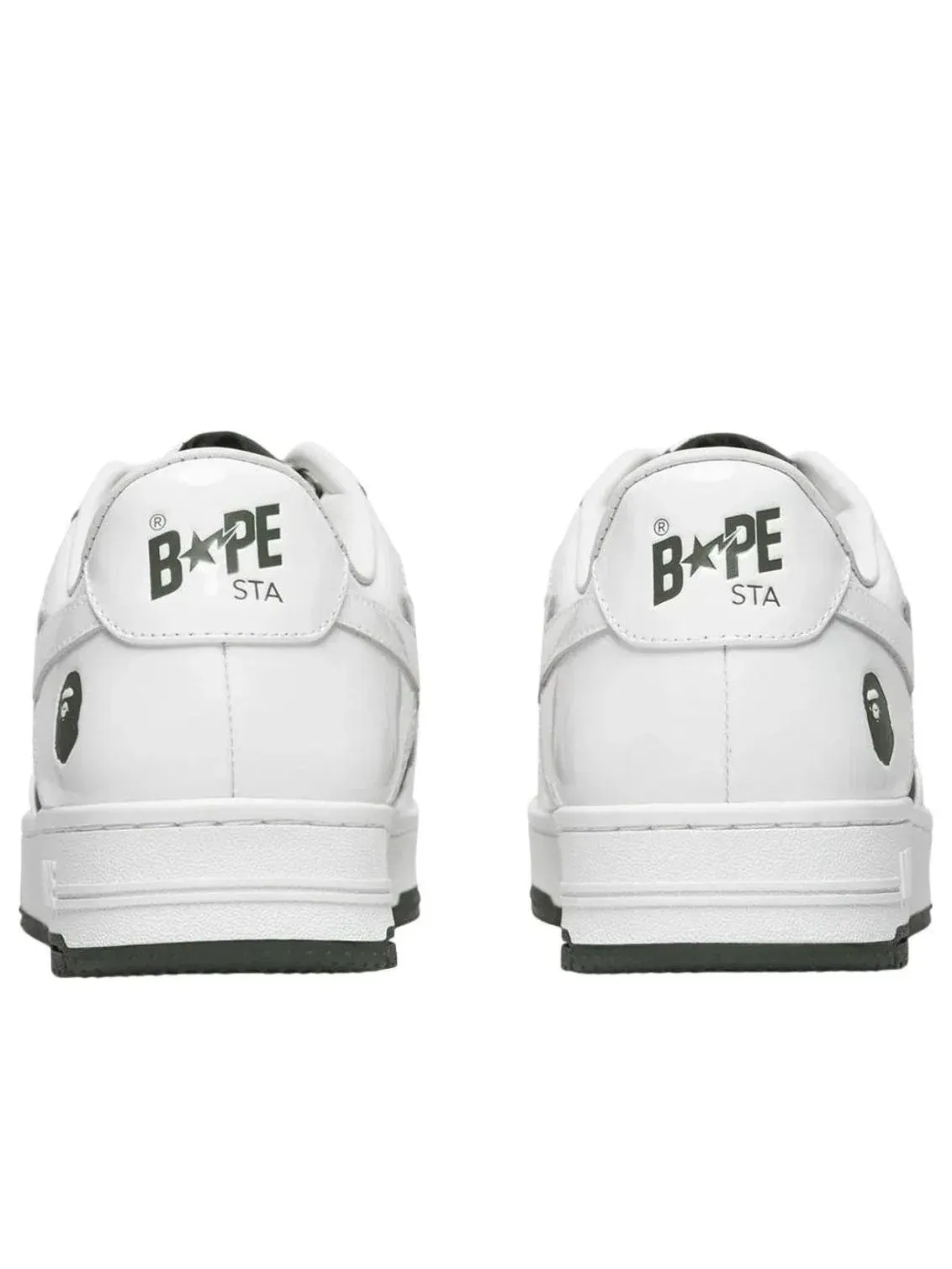 Мужские кроссовки с кожаным верхом Bape Sta A Bathing Ape — изображение 4 из 4, оливковый зеленый