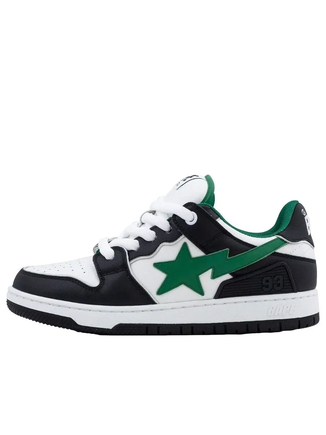 Мужские кроссовки с кожаным верхом Sk8 Sta A Bathing Ape — изображение 1 из 4, черный