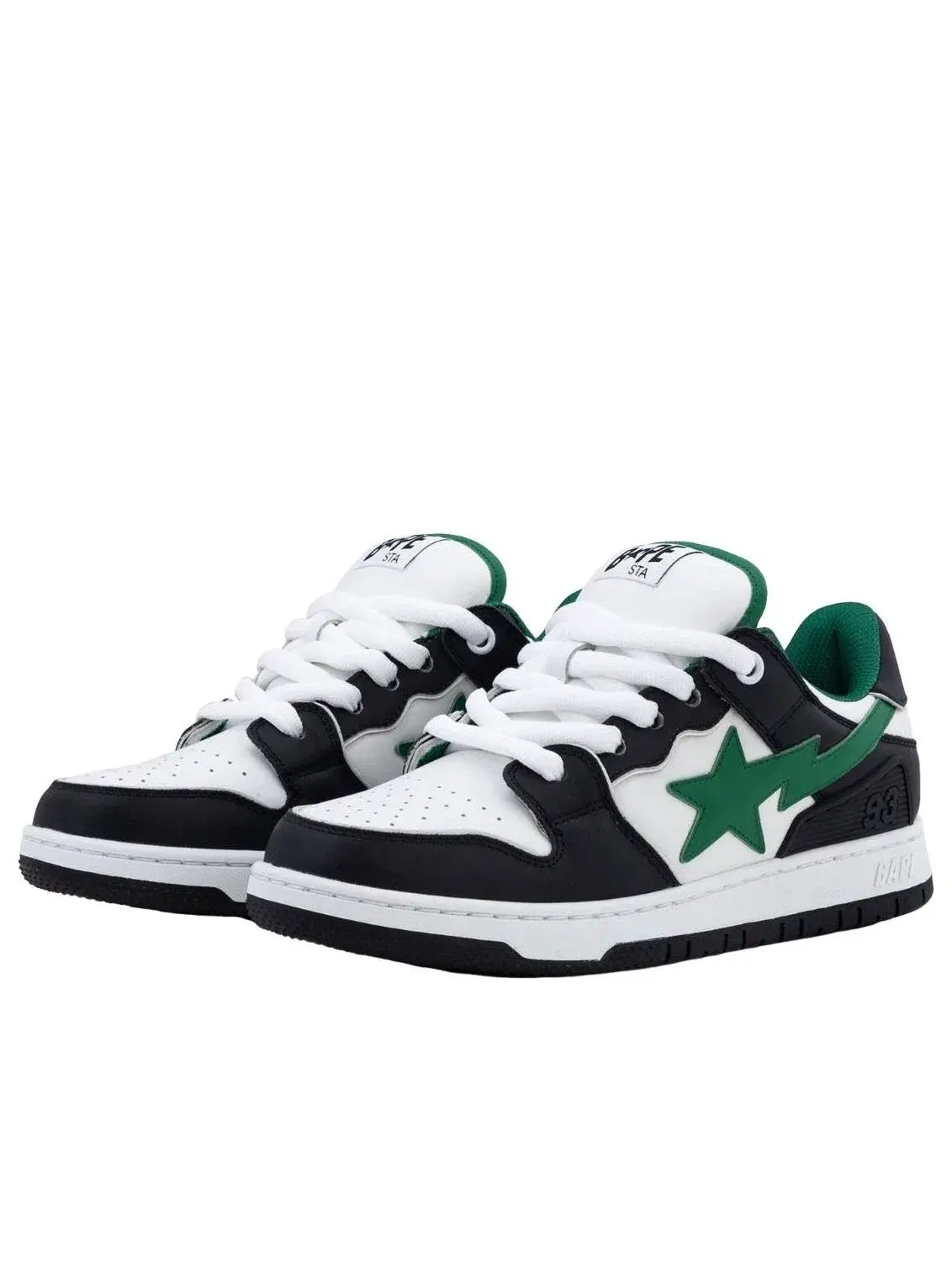 Мужские кроссовки с кожаным верхом Sk8 Sta A Bathing Ape — изображение 2 из 4, черный