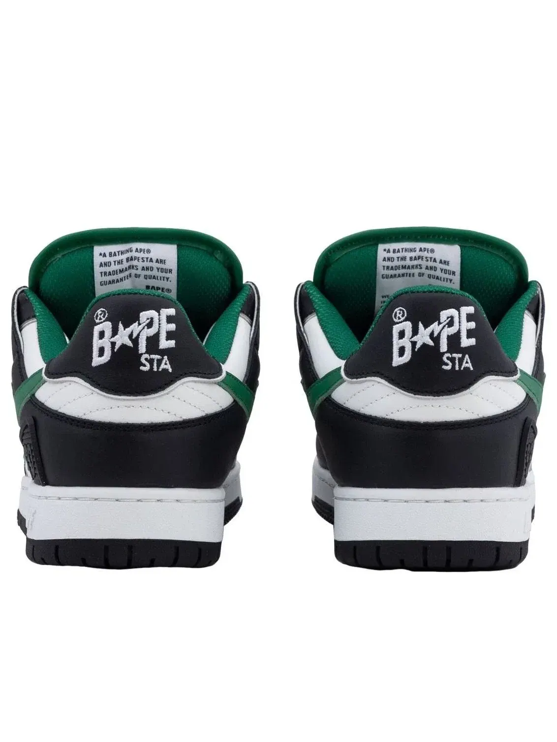 Мужские кроссовки с кожаным верхом Sk8 Sta A Bathing Ape — изображение 3 из 4, черный