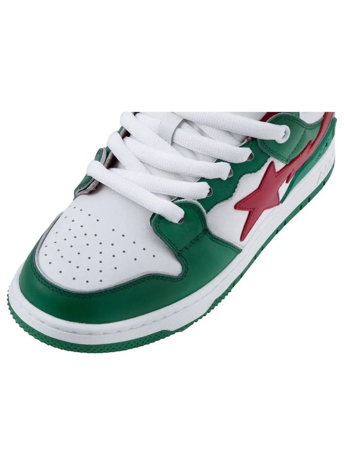 Мужские кроссовки с кожаным верхом Sk8 Sta A Bathing Ape — изображение 4 из 4, зеленый