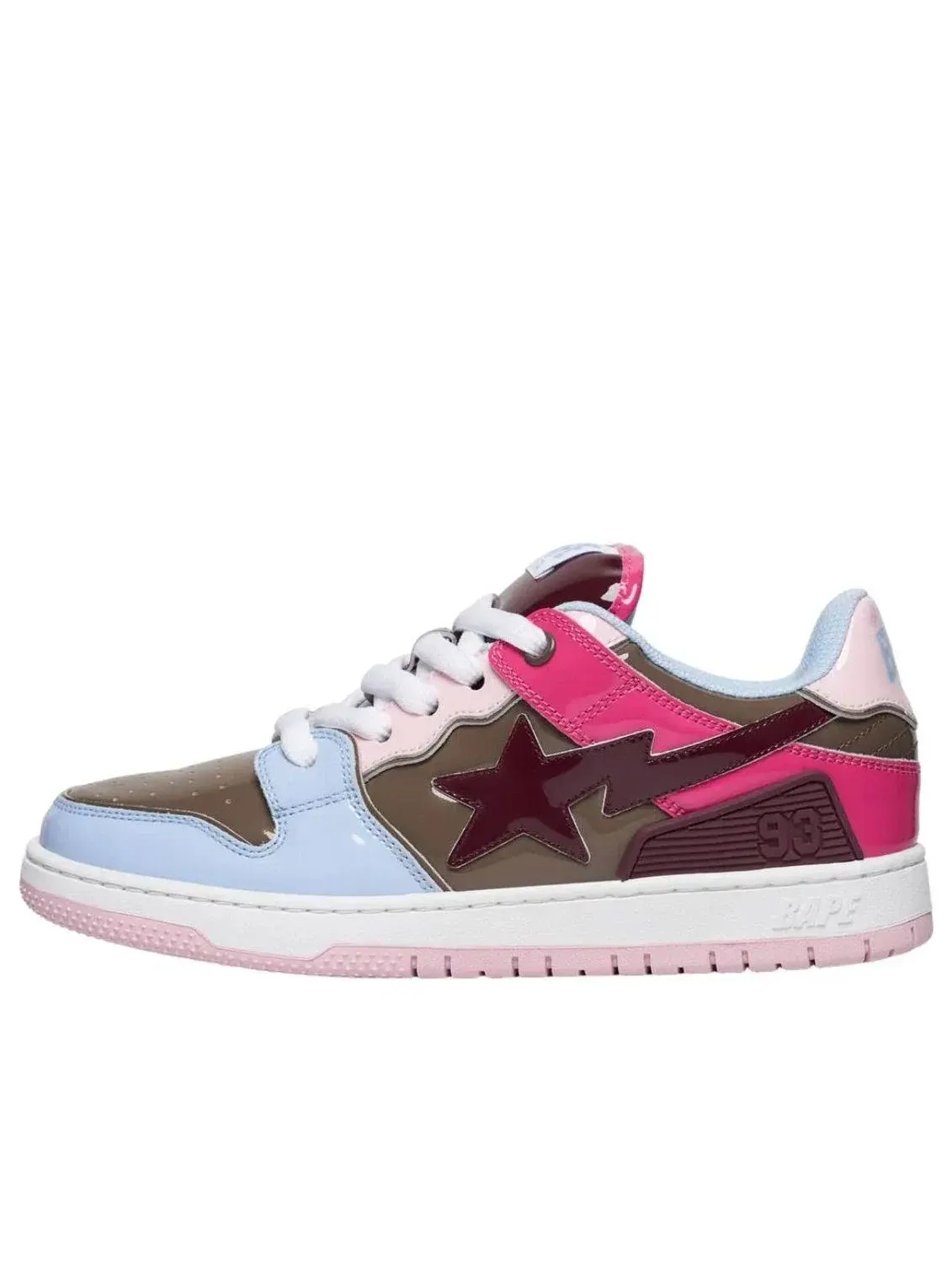 Мужские кроссовки с кожаным верхом Sk8 Sta A Bathing Ape — изображение 1 из 4, синий