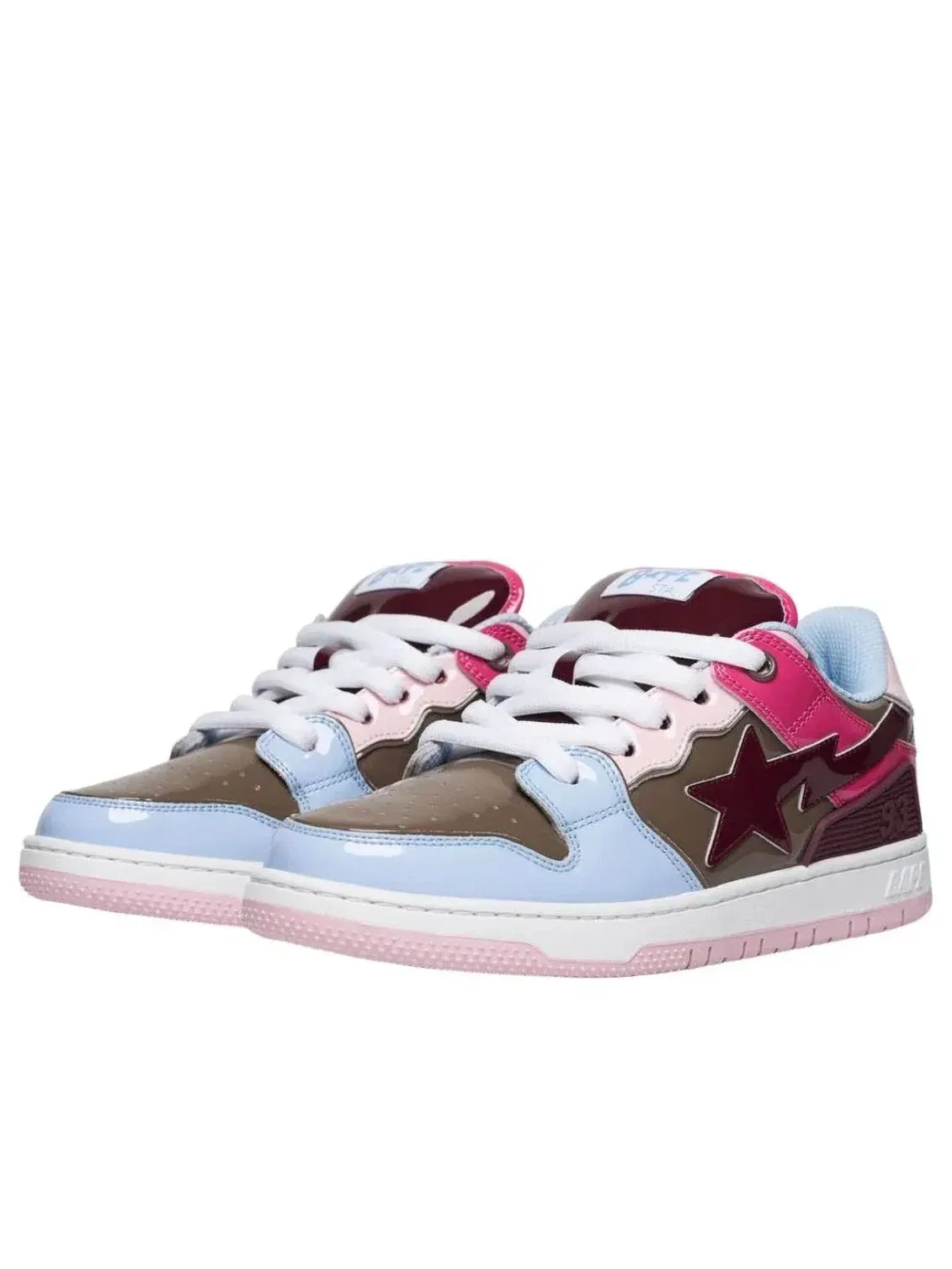 Мужские кроссовки с кожаным верхом Sk8 Sta A Bathing Ape — изображение 2 из 4, синий