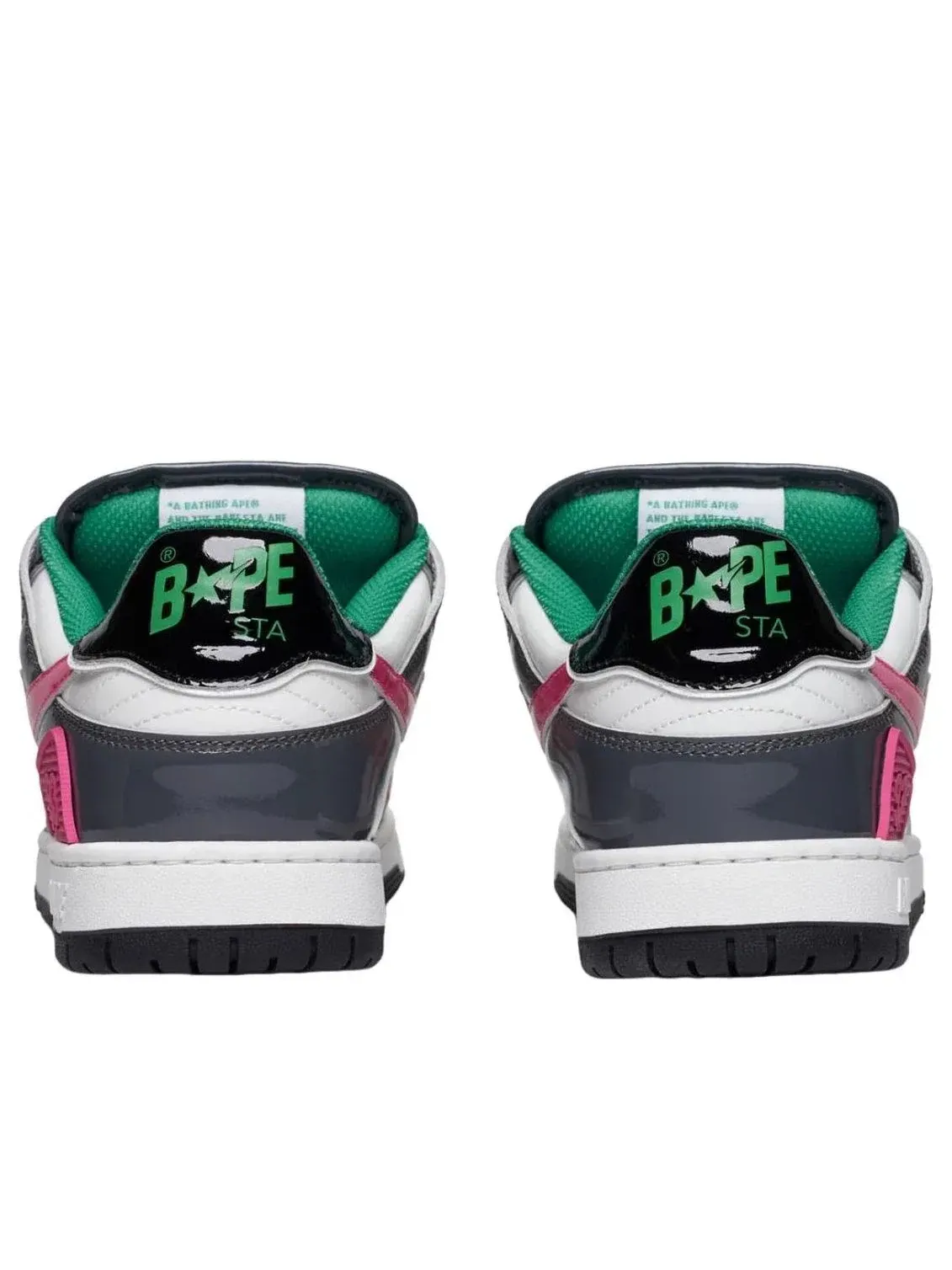 Мужские кроссовки с кожаным верхом Sk8 Sta A Bathing Ape — изображение 3 из 4, зеленый
