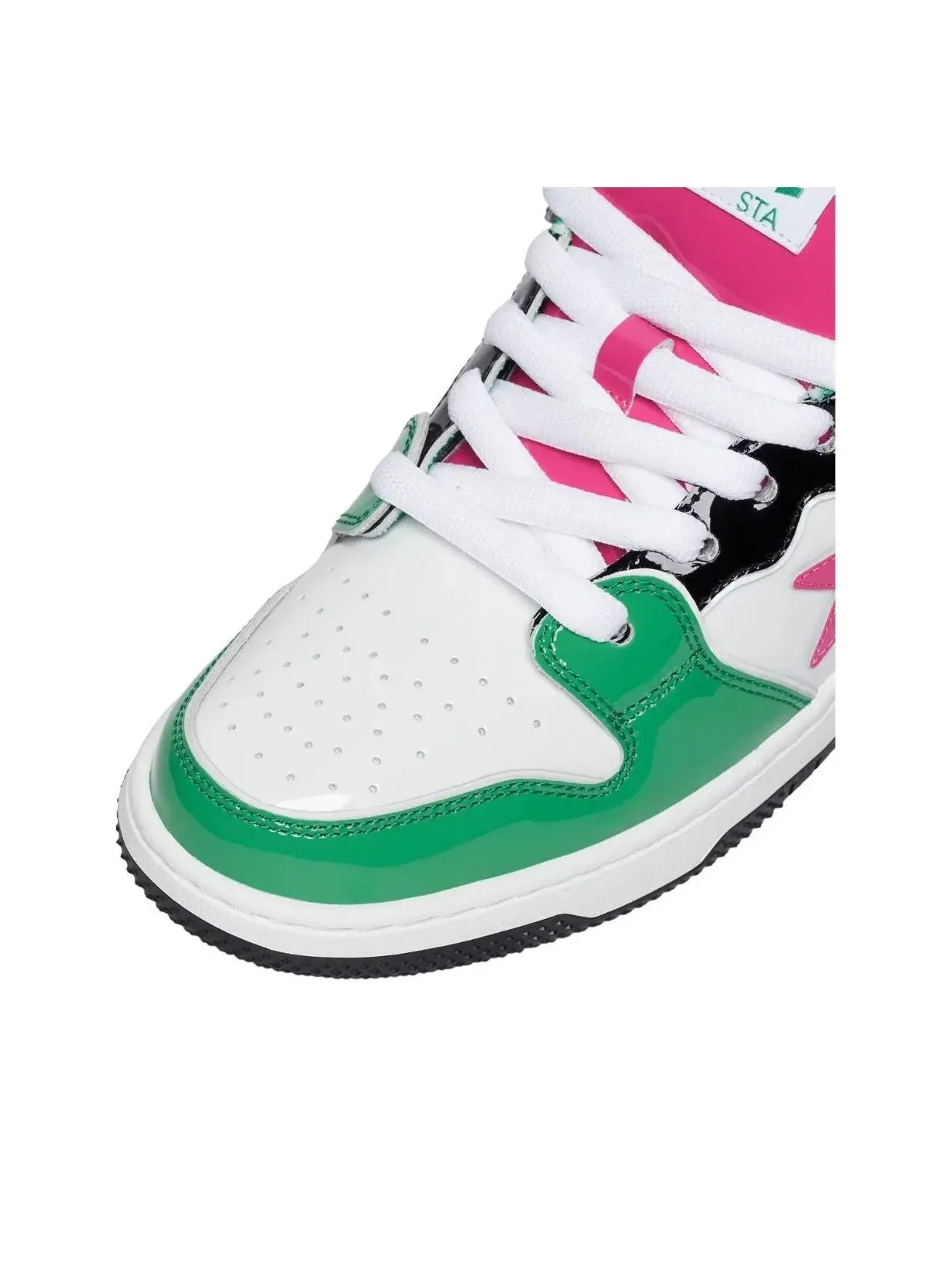 Мужские кроссовки с кожаным верхом Sk8 Sta A Bathing Ape — изображение 4 из 4, зеленый