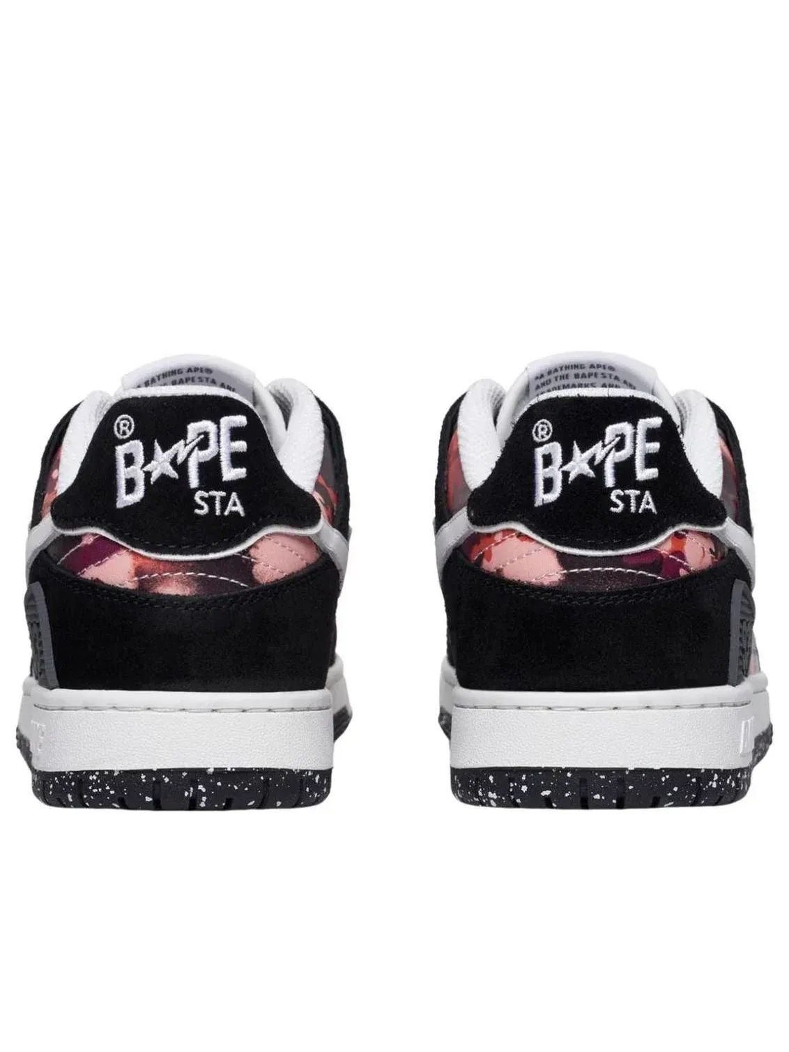 Мужские кроссовки с кожаным верхом Sk8 Sta A Bathing Ape — изображение 4 из 4, черный
