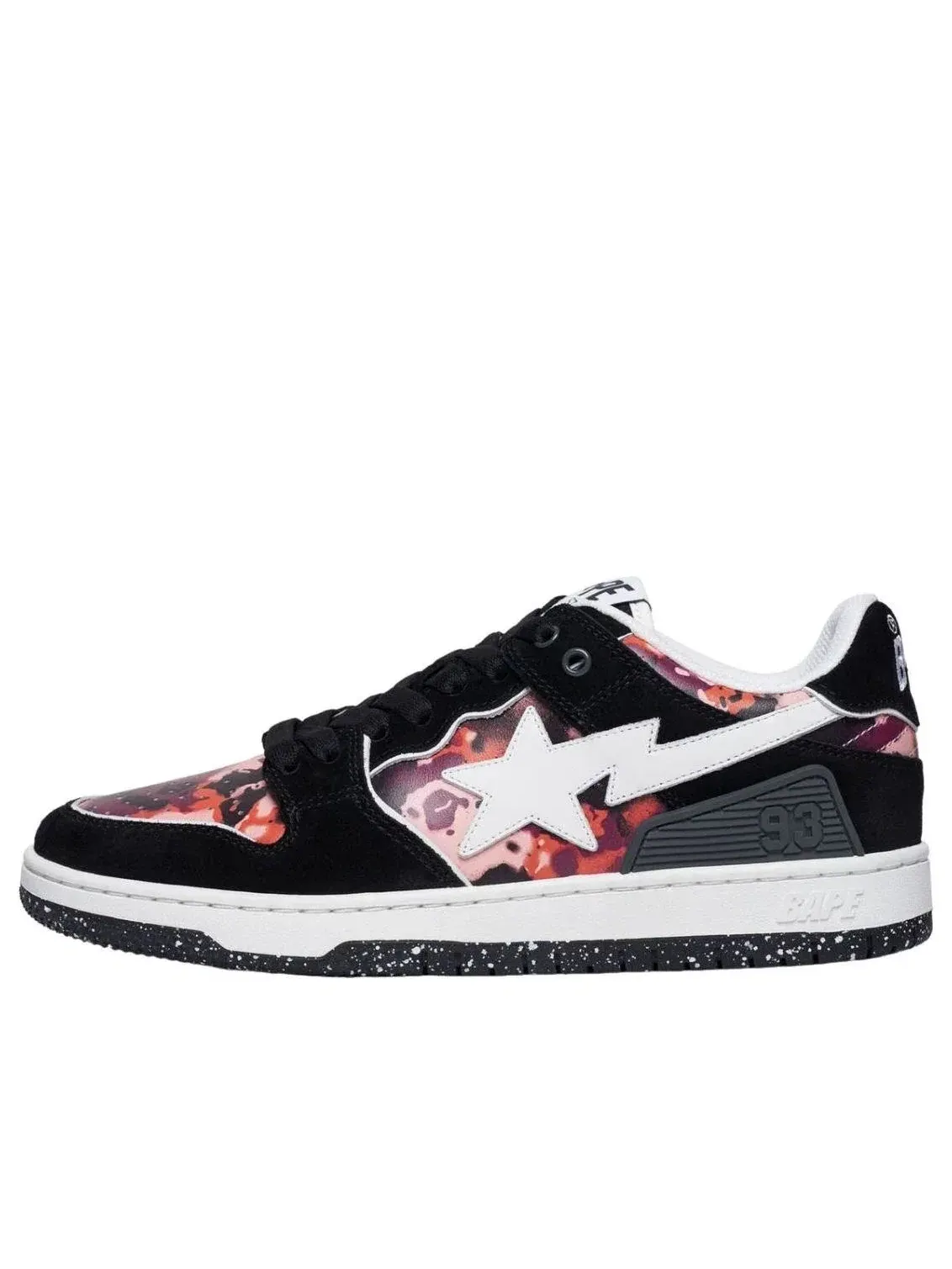 Женские кроссовки с кожаным верхом Sk8 Sta A Bathing Ape — изображение 1 из 4, черный
