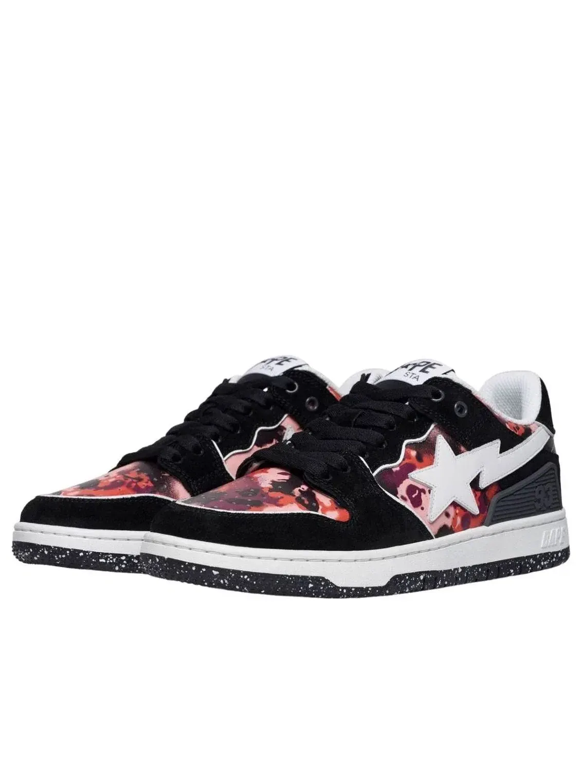 Женские кроссовки с кожаным верхом Sk8 Sta A Bathing Ape — изображение 2 из 4, черный
