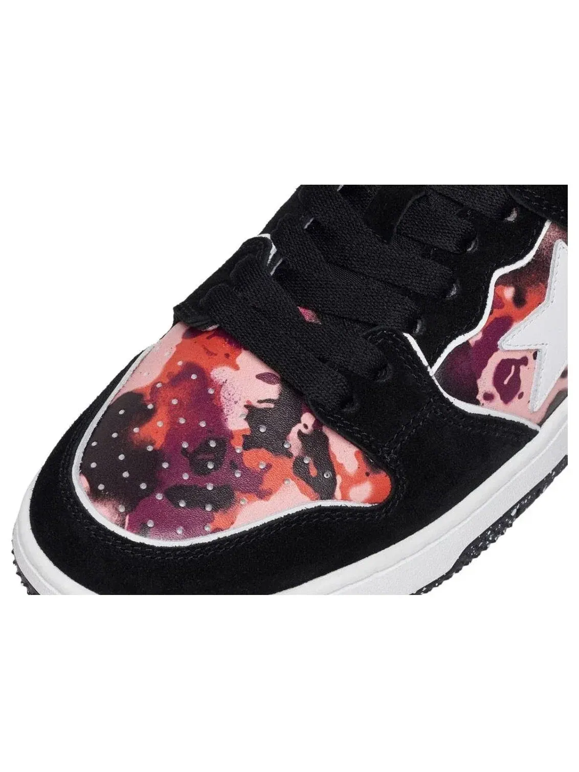 Женские кроссовки с кожаным верхом Sk8 Sta A Bathing Ape — изображение 3 из 4, черный