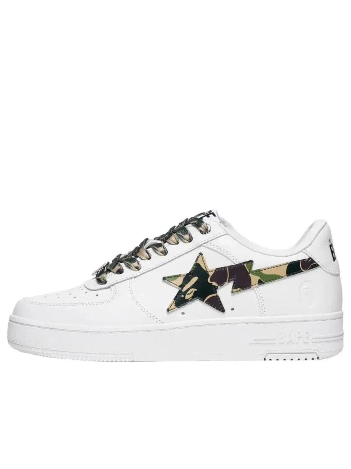 Мужские кроссовки с кожаным верхом Bape Sta A Bathing Ape — изображение 1 из 4, белый