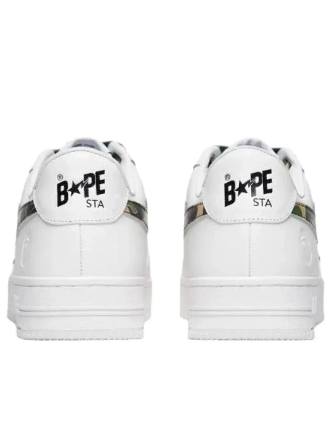 Мужские кроссовки с кожаным верхом Bape Sta A Bathing Ape — изображение 3 из 4, белый