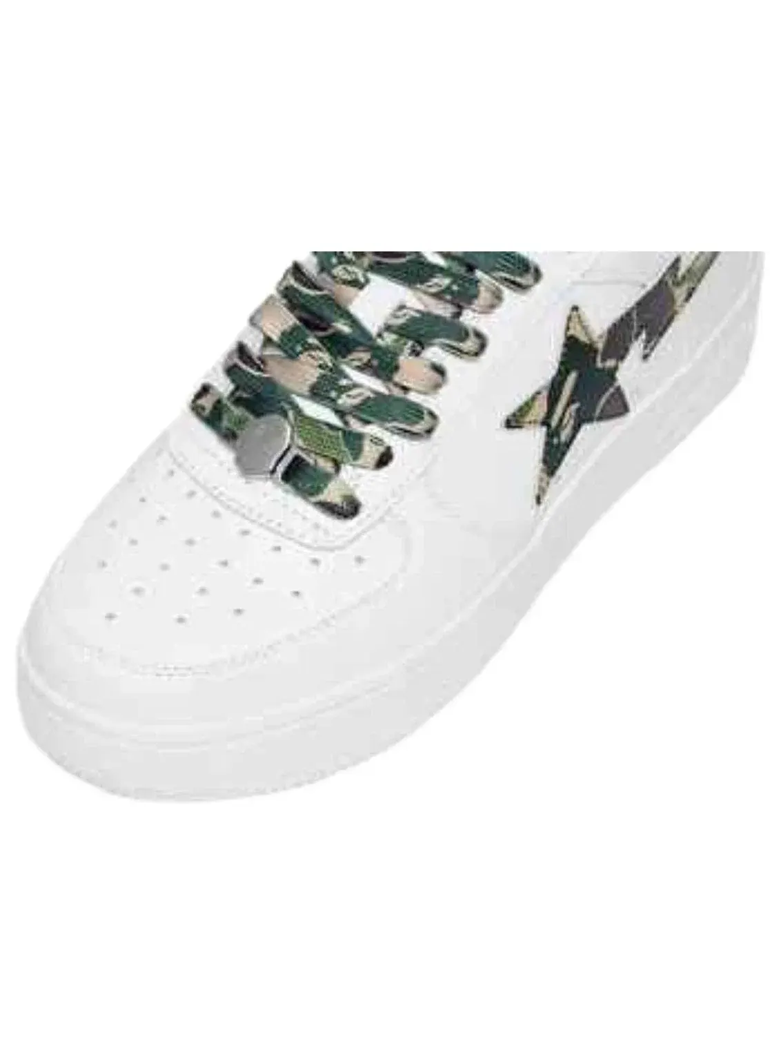 Мужские кроссовки с кожаным верхом Bape Sta A Bathing Ape — изображение 4 из 4, белый