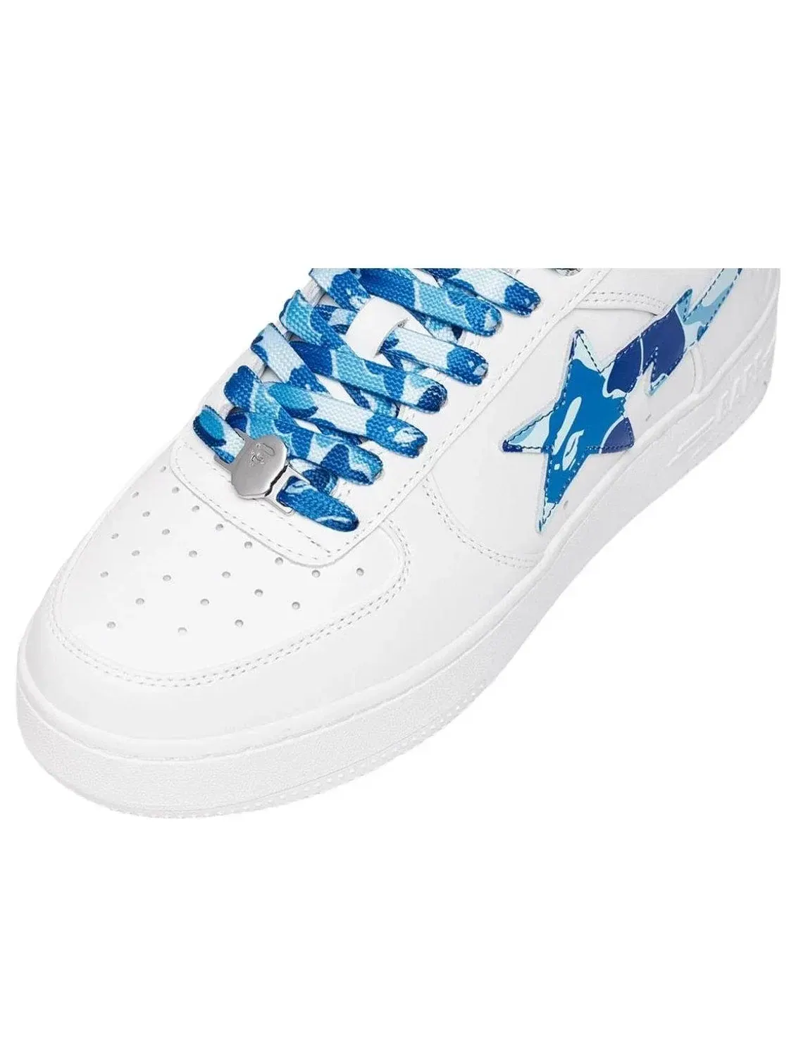Женские кроссовки с кожаным верхом Bape Sta Blue A Bathing Ape — изображение 4 из 4, синий