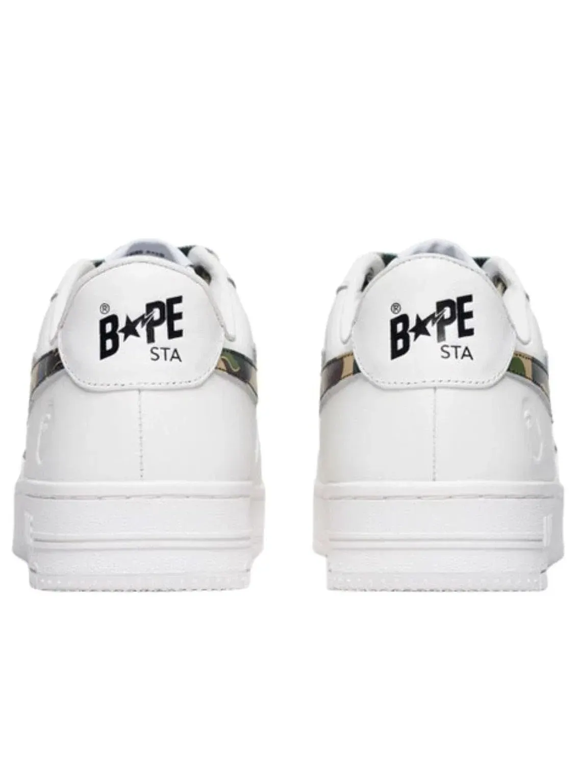 Женские кроссовки с кожаным верхом Bape Sta Green A Bathing Ape — изображение 3 из 4, зеленый