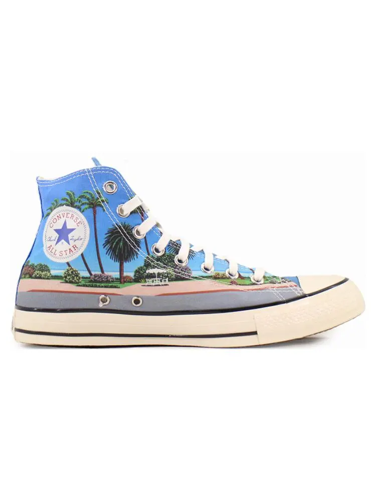 Кеды Converse All Star US Hi x Hiroshi Nagai — изображение 2 из 5, синий