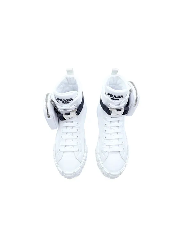 Кроссовки wheel re-nylon hight sneakers 'off white' Prada — изображение 3 из 4, белый