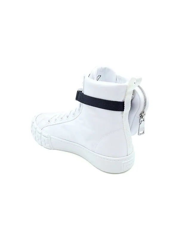 Кроссовки wheel re-nylon hight sneakers 'off white' Prada — изображение 4 из 4, белый