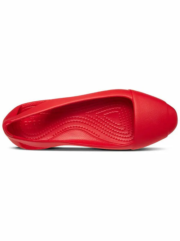 Сандалии flat red sandals Crocs — изображение 4 из 4, красный